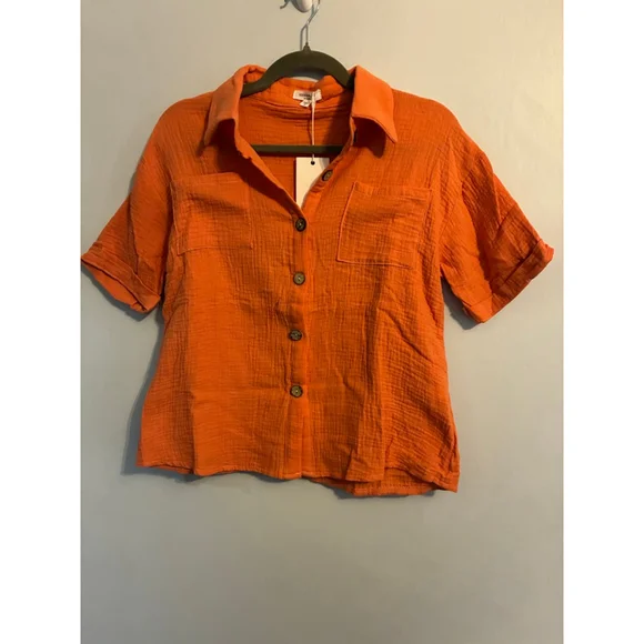 Anniewear NWT Size Small Orange Short Set - Picture 4 of 9